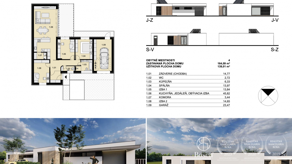 BOSEN | Ponúkame 4 izbový rodinný dom s garážou Trenčín