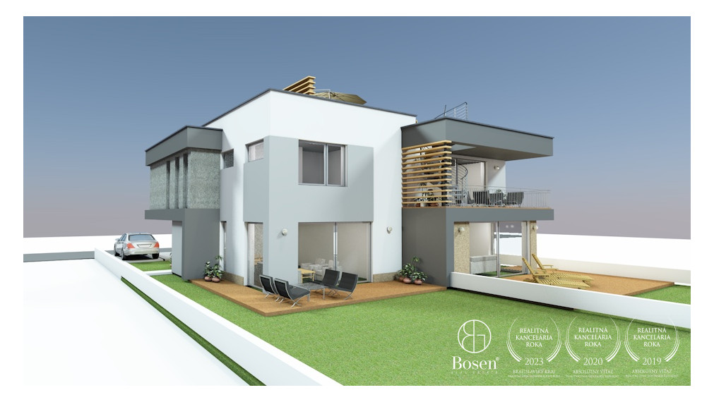 BOSEN | 3 izbový byt so záhradou, 2x parkovacie státie, Stupava, ul. Sama Tomášika