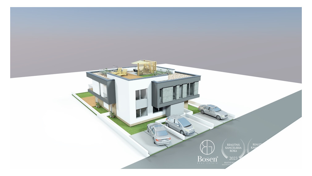 BOSEN | 3 izbový byt so záhradou, 2x parkovacie státie, Stupava, ul. Sama Tomášika