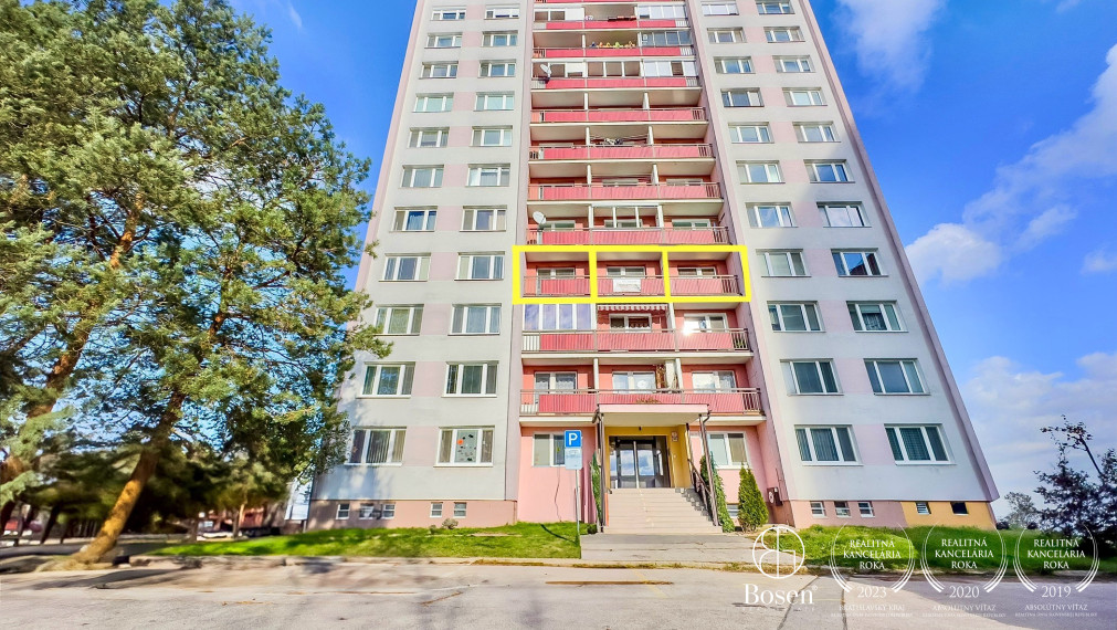 BOSEN | Výnimočný 2 izbový byt s 3x loggiou, 79m2.