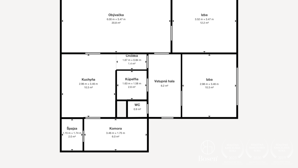 BOSEN | REZERVOVANÉ - 3-izb byt s balkónom v pôvodnom stave, Levice