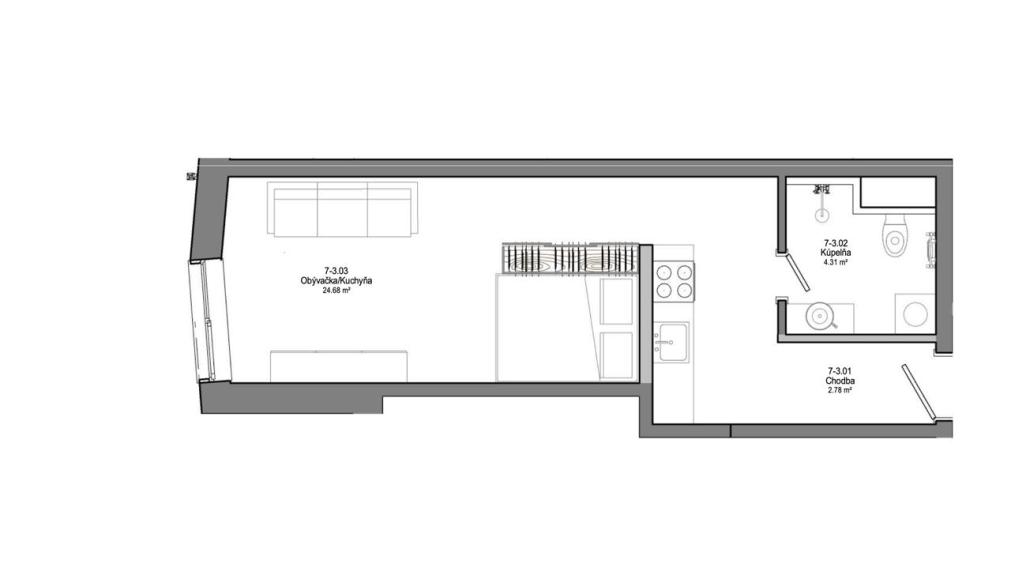 BOSEN | REZERVOVANÝ Útulný 1 izbový byt, Teplická, Piešťany, 31.77 m2