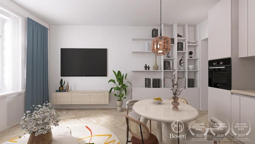 BOSEN | 3 izbový byt s vysokými stropmi, 86 m2, Staré Mesto, Bratislava