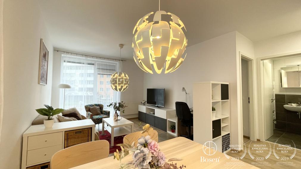 Prenajaté - BOSEN | Útulný 2 izbový byt s parkovacím státím, ulica Bystrická, Bratislava - Devínska Nová ves,47 m2