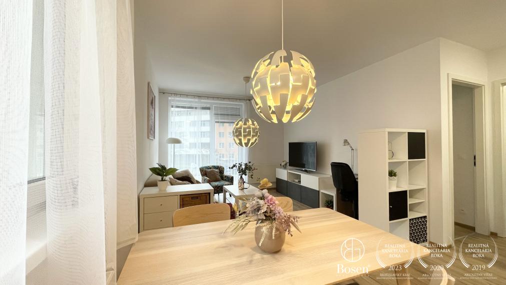 Prenajaté - BOSEN | Útulný 2 izbový byt s parkovacím státím, ulica Bystrická, Bratislava - Devínska Nová ves,47 m2