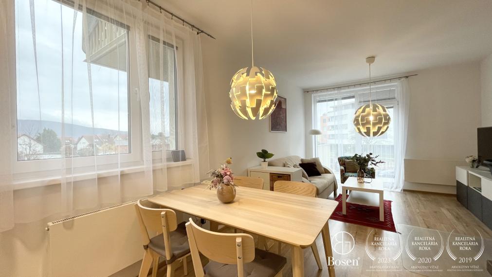 Prenajaté - BOSEN | Útulný 2 izbový byt s parkovacím státím, ulica Bystrická, Bratislava - Devínska Nová ves,47 m2