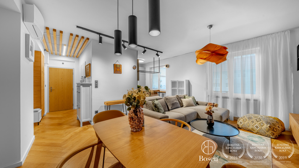 BOSEN | PRENÁJOM kompletne zariadený, klimatizovaný 3 izbový byt v Novom Meste