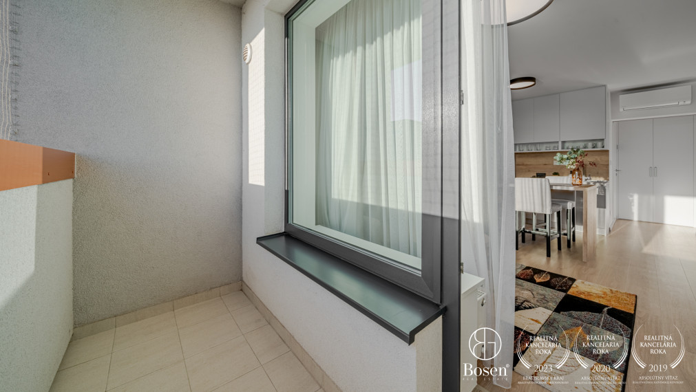 REZERVOVANÉ - BOSEN | 1 izbový byt v novostavbe, lodgia, parkovanie, Košická, Bratislava - Ružinov