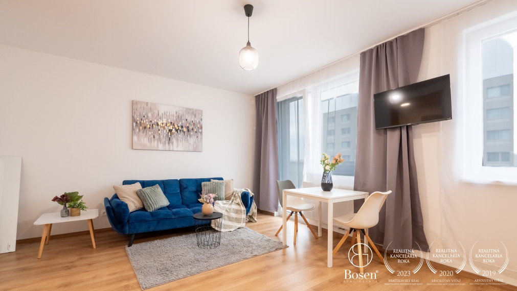 BOSEN | 1 izbový byt s parkovacím státím  na prenájom, Ovocné sady, Bratislava