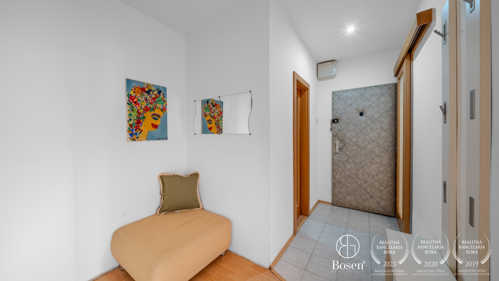 BOSEN | Prenájom priestranný 2 izbový byt s balkónom, 66,13 m2, Bratislava – m.č. Ružinov