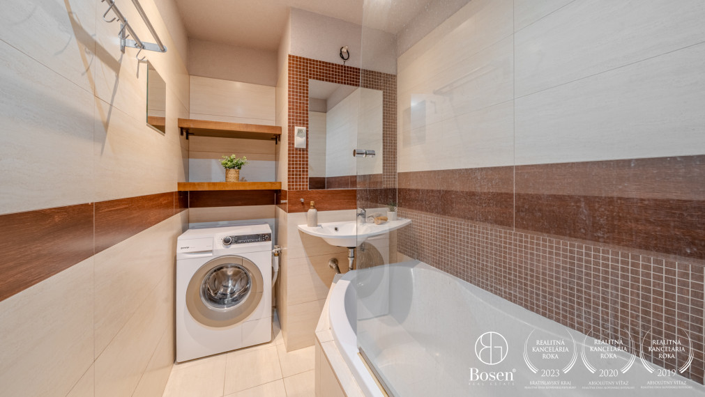 BOSEN | Prenájom priestranný 2 izbový byt s balkónom, 66,13 m2, Bratislava – m.č. Ružinov