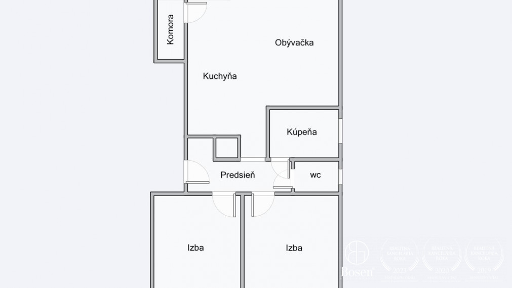 BOSEN |Slnečný 3 izb. byt s balkónom, Dunajská Streda, 76,50 m2