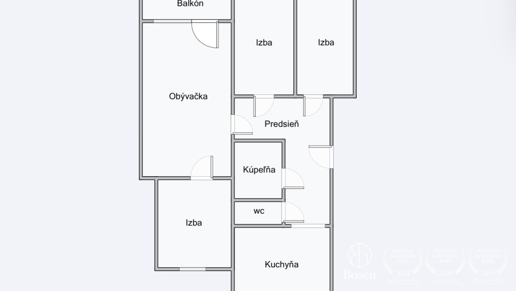 BOSEN | 4 izbový  byt s novou kuchyňou v Piešťanoch