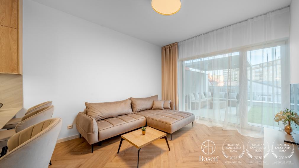BOSEN | Dizajnový 2 izbový byt na Ľadovej ulici, s krásnou terasou