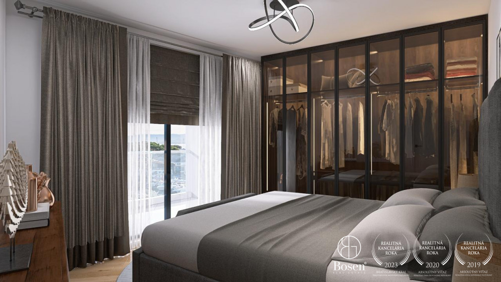 BOSEN  I BLUEWAVE 2 izbový byt v prírodnej rezervácii jazera Sĺňava a rieky Váh, Piešťany 96.48 m2