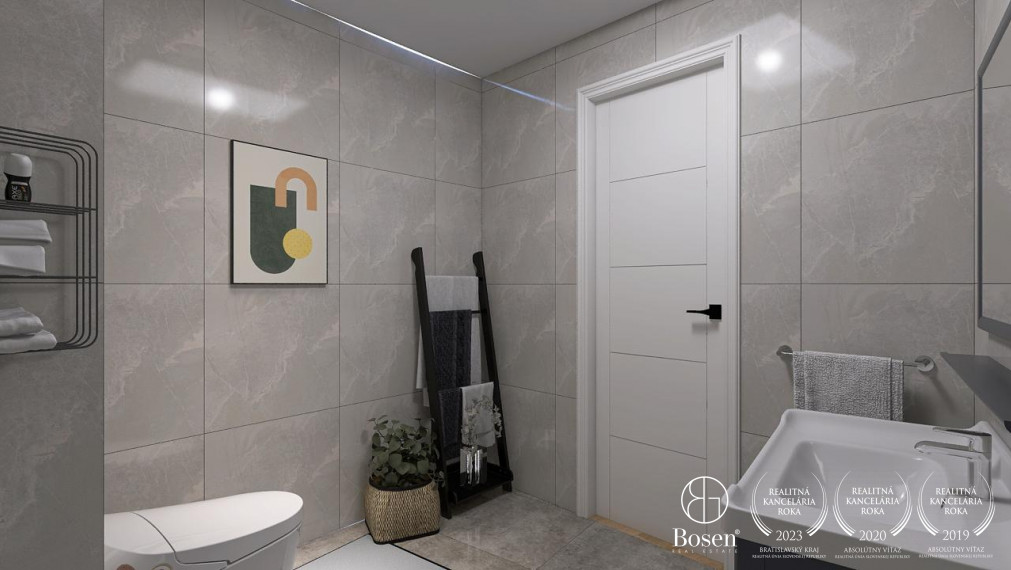 BOSEN  I BLUEWAVE 2 izbový byt v prírodnej rezervácii jazera Sĺňava a rieky Váh, Piešťany 96.48 m2