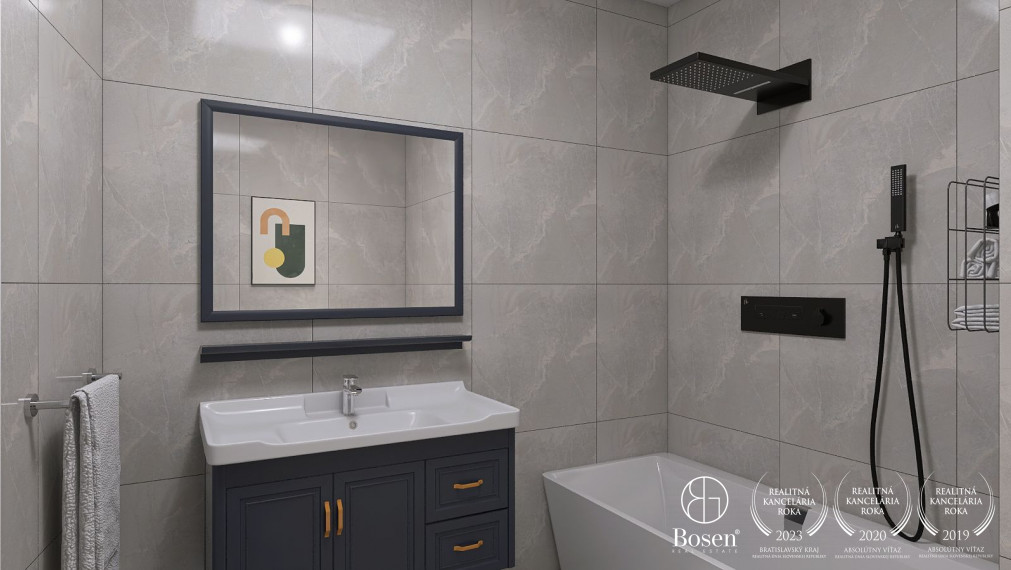 BOSEN  I BLUEWAVE 2 izbový byt v prírodnej rezervácii jazera Sĺňava a rieky Váh, Piešťany 96.48 m2