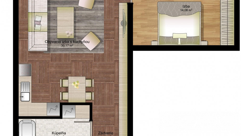 BOSEN | IDEAL Homes | 2 izbový byt, Dunajská Streda