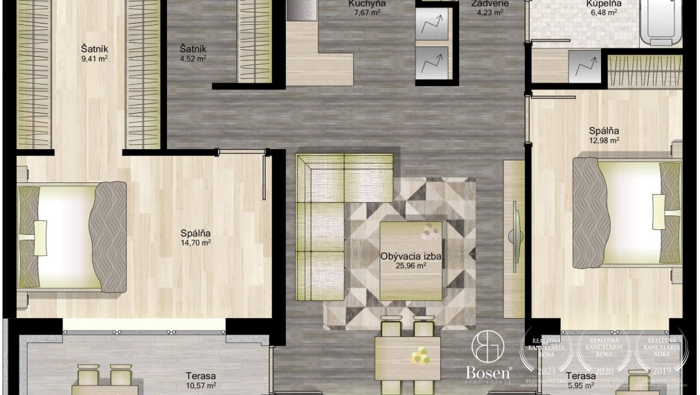 BOSEN | IDEAL Homes | 3 izbový byt, Dunajská Streda