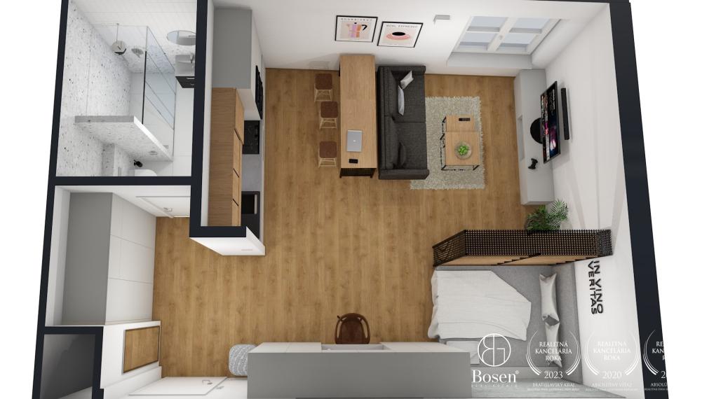 BOSEN | Štýlový 1,5 izbový byt, Ľadová ulica - Staré mesto