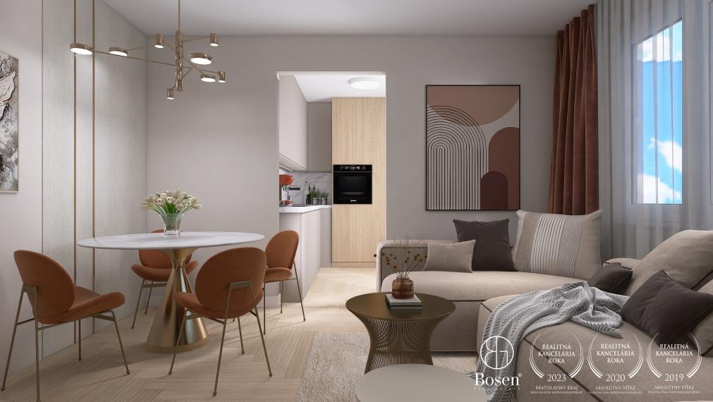 PREDANÉ - BOSEN | 2 izbový byt s balkónom, 53 m2, Mierová – Ružinov