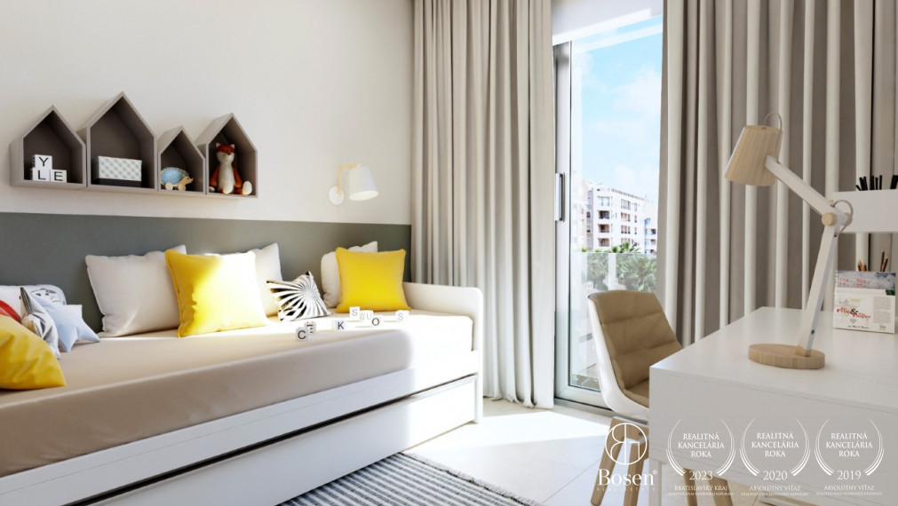 Moderný 3 izbový prímorský apartmán s bazénom