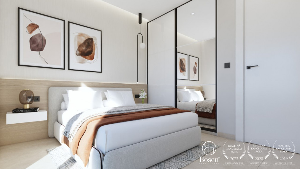 Moderný 3 izbový prímorský apartmán s bazénom