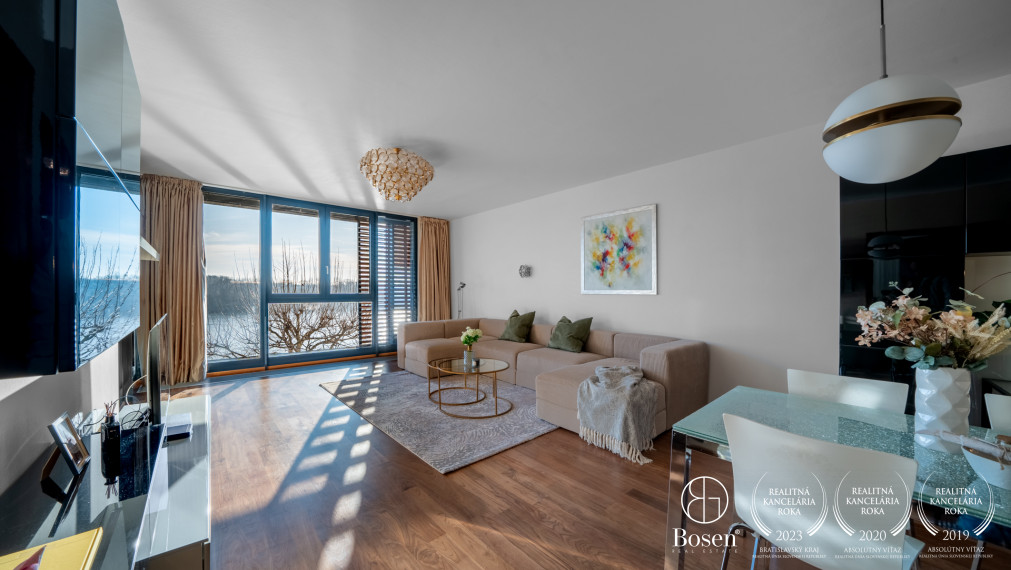 BOSEN | Slnečný 3 izbový byt, River park-Bratislava, 95m2