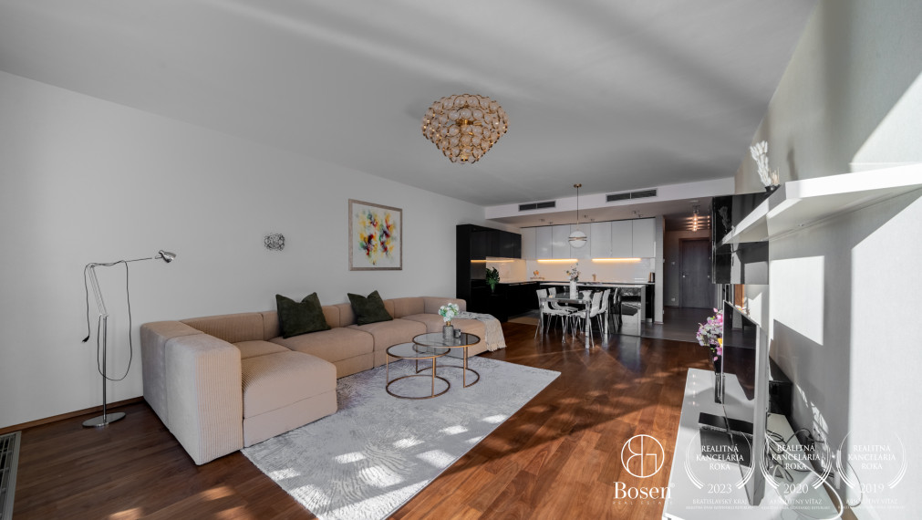 BOSEN | Slnečný 3 izbový byt, River park-Bratislava, 95m2