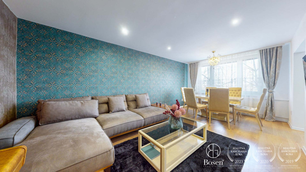 BOSEN ǀ Zariadený 3-izbový byt v centre mesta Lučenec, Partizánska, 79m2