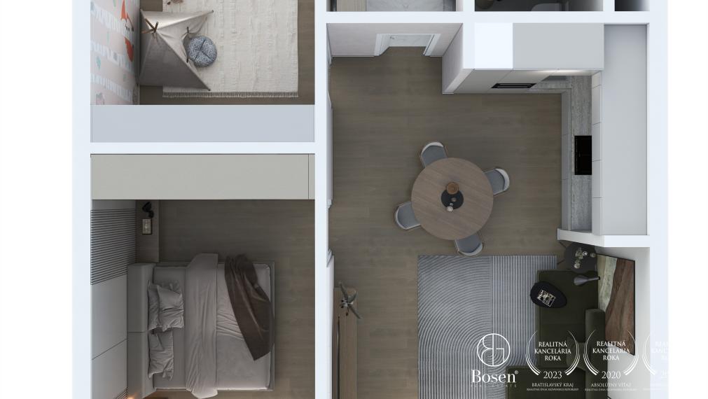 Bosen Realicity / 3 izbový byt s výhľadom na les v Projekte Byty Altum