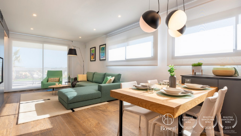 Slnečné apartmány s výhľadom na more v Cumbre del Sol