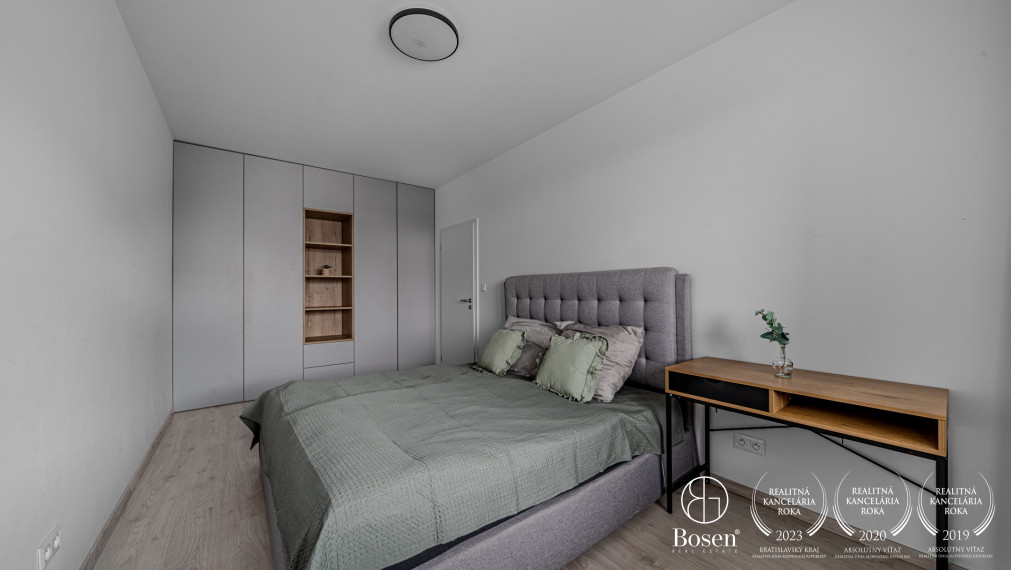 BOSEN | PRENAJATÉ Moderný 2 izbový byt s walk-in šatníkom v novostavbe NUPPU