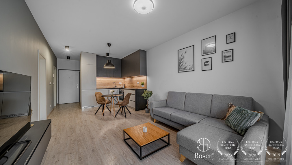 BOSEN | PRENAJATÉ Moderný 2 izbový byt s walk-in šatníkom v novostavbe NUPPU