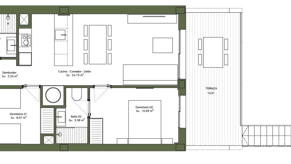 Lukratívny 3 izbový apartmán v 2 línii od mora