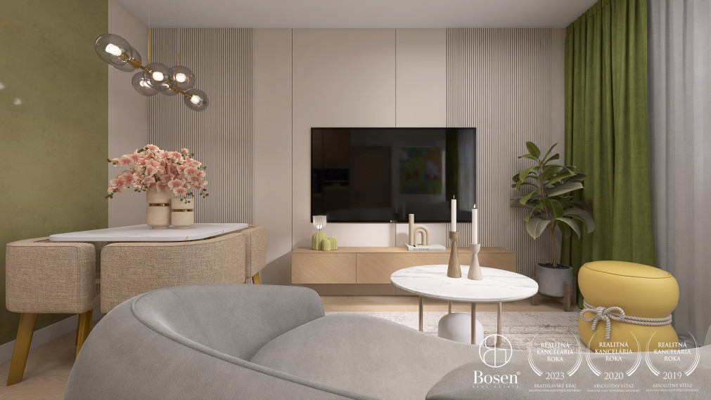 PREDANÉ - BOSEN | 3 izb. byt s priestrannou terasou, Jašíkova-Ružinov