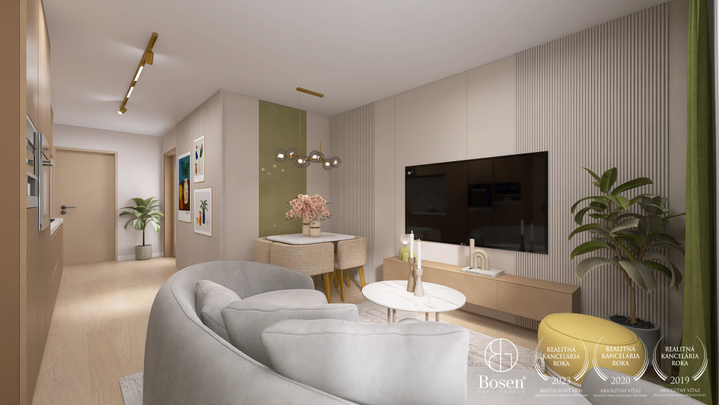 PREDANÉ - BOSEN | 3 izb. byt s priestrannou terasou, Jašíkova-Ružinov