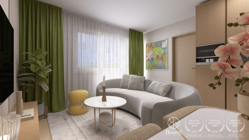 PREDANÉ - BOSEN | 3 izb. byt s priestrannou terasou, Jašíkova-Ružinov