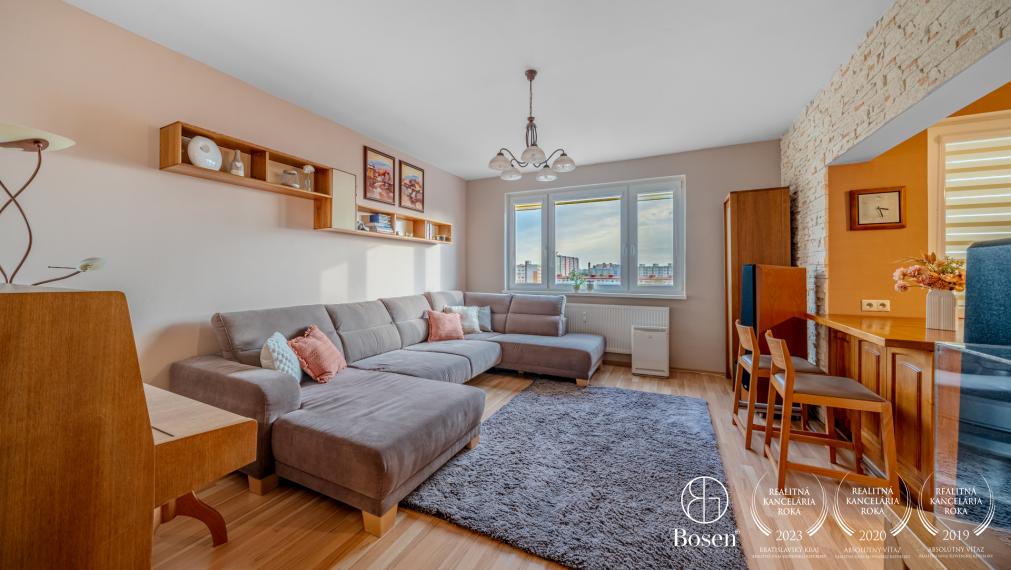 PREDANÉ - BOSEN | 3- izb. byt s loggiou, Brančská, Petržalka, 75 m2