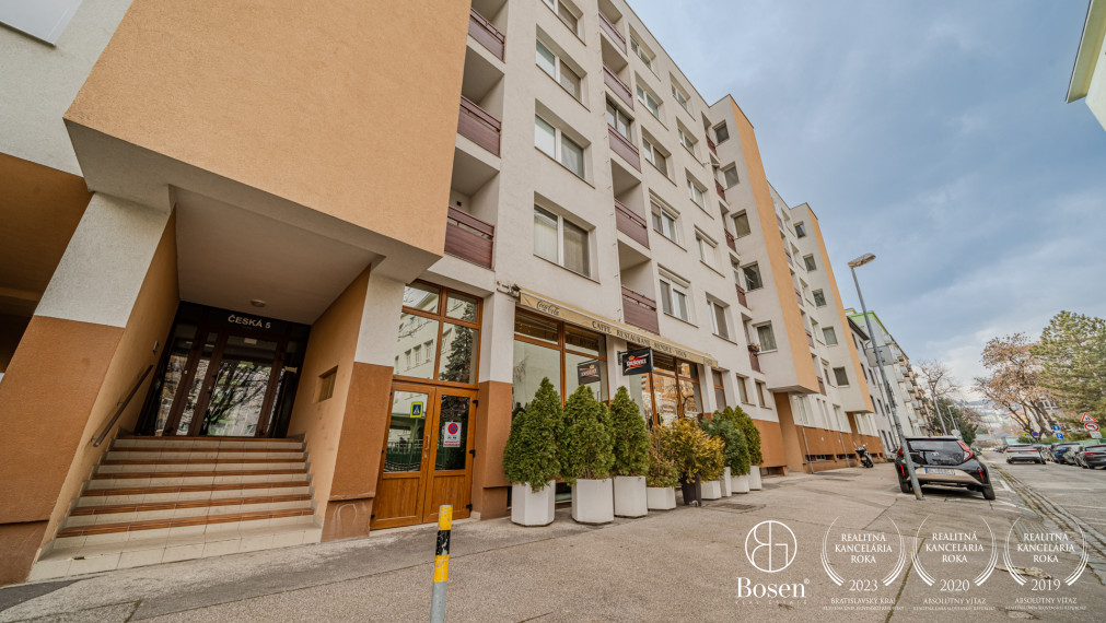 BOSEN  I Veľkorysý 3 izb. byt 91,17m2, Česká 5, Bratislava