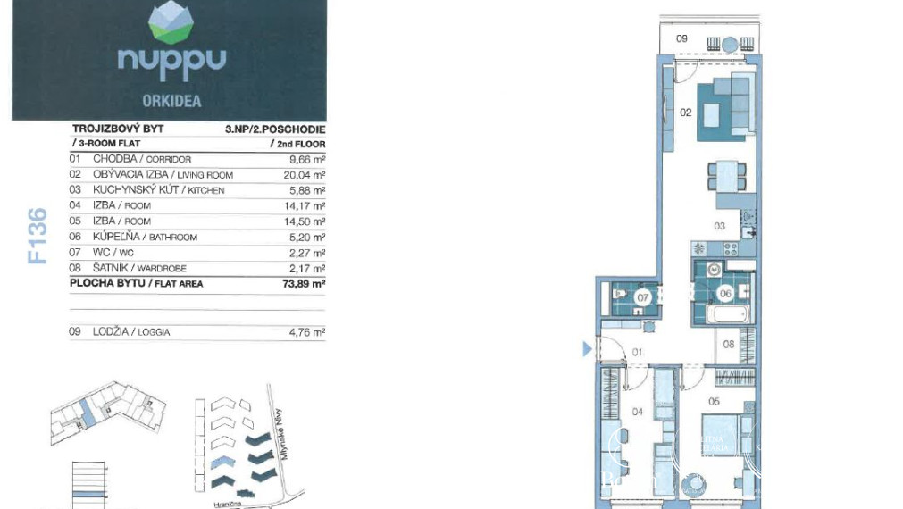PRENAJATÉ: BOSEN | 3kk byt v novostavbe Nuppu, Ružinov