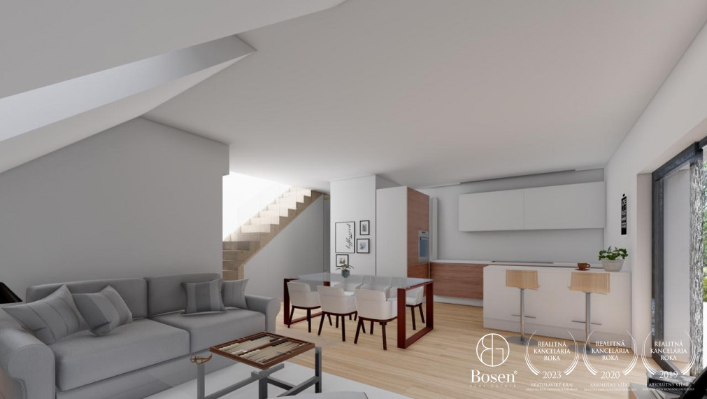 BOSEN | Výnimočný 4 izb.mezonet, veľká terasa, vlastný výťah, Hergottova, 145 m2