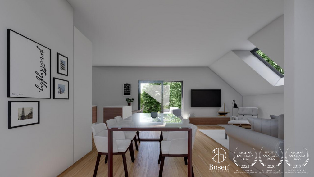 BOSEN | Výnimočný 4 izb.mezonet, veľká terasa, vlastný výťah, Hergottova, 145 m2