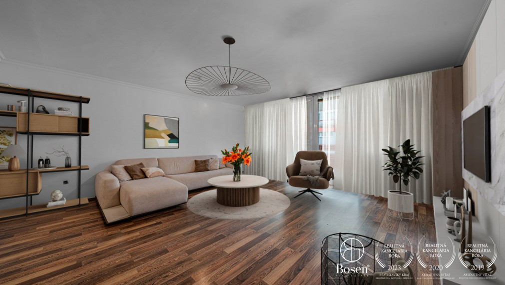 BOSEN  I Veľkorysý 3 izb. byt 91,17m2, Česká 5, Bratislava