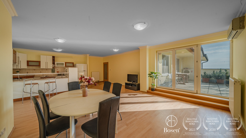 BOSEN | PRENAJATÉ 4 izbový byt s krásnou terasou, 165 m2, Dlhé diely