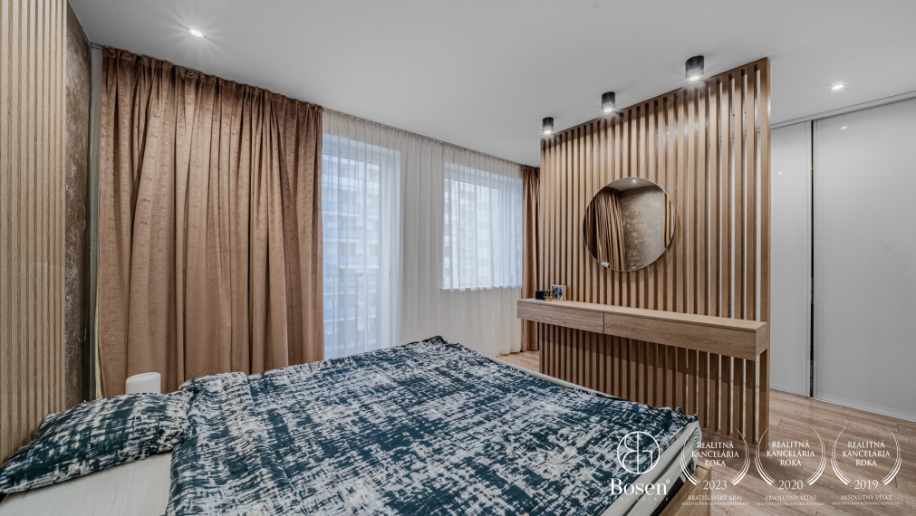 BOSEN |Prenajaté  3 izbový zariadený byt 91 m2, dve garážové státia