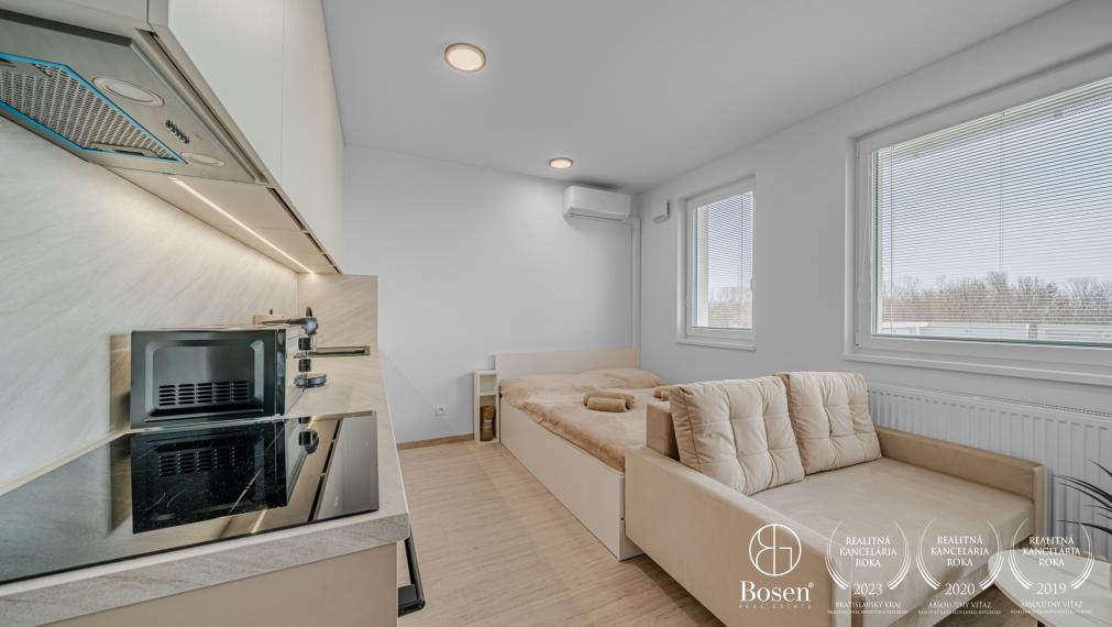 BOSEN | Zariadený nový 1 izb.byt, Parking, Balkón, Klíma, Pivnica, Ružinov, 34 m2