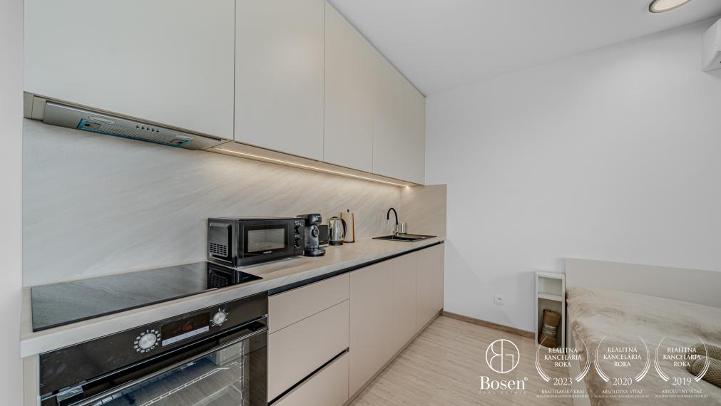 BOSEN | Zariadený nový 1 izb.byt, Parking, Balkón, Klíma, Pivnica, Ružinov, 34 m2