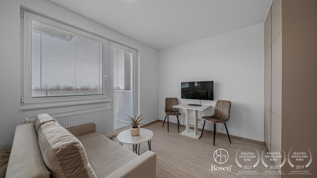 BOSEN | Zariadený nový 1 izb.byt, Parking, Balkón, Klíma, Pivnica, Ružinov, 34 m2