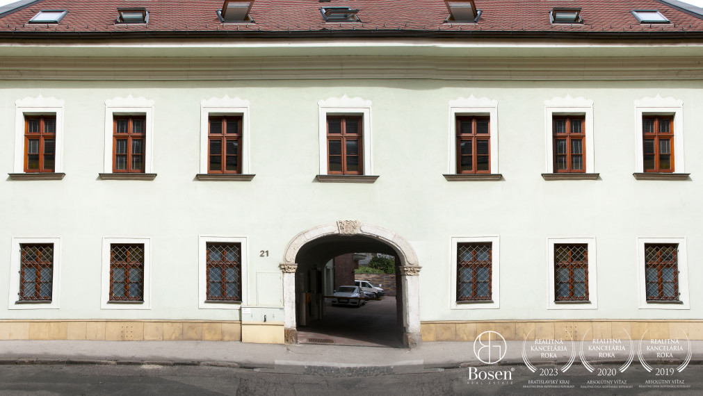 BOSEN | Prenájom kancelárskych priestorov 144,96m2 na Panenskej ulici - Staré Mesto, Bratislava
